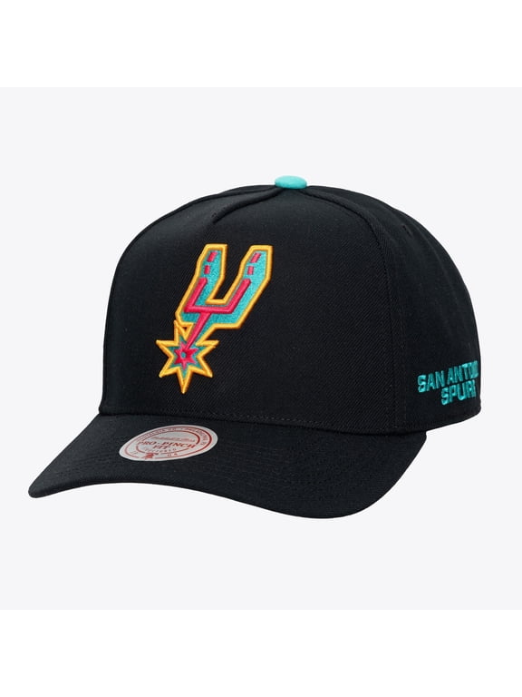 Men's Mitchell & Ness Black San Antonio Spurs Legendary Home Pro Pinch Snapback Hat