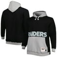 thumbnail image 1 of Men's Mitchell & Ness Black/Silver Las Vegas Raiders Big & Tall Big Face Pullover Hoodie, 1 of 3