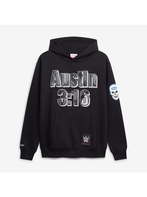 Men's Mitchell & Ness Black "Stone Cold" Steve Austin 3:16 Day Hoodie