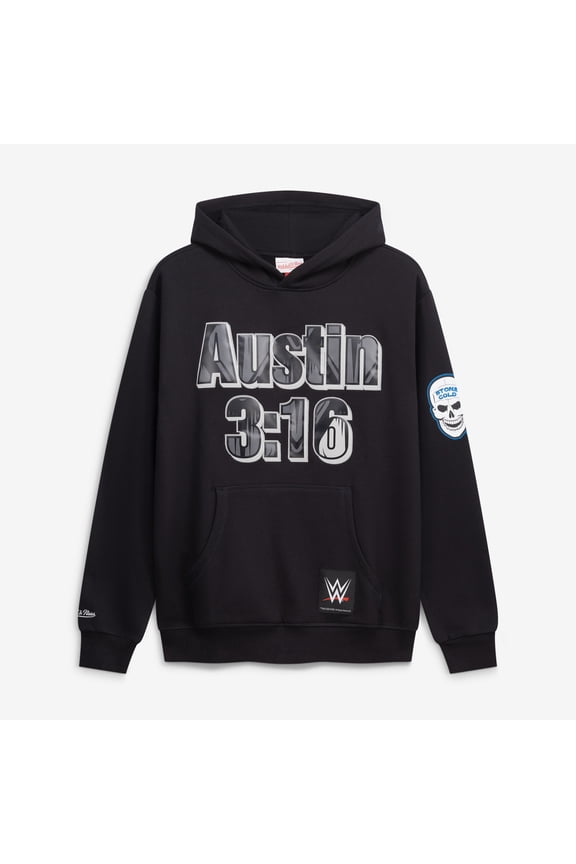 Men's Mitchell & Ness Black "Stone Cold" Steve Austin 3:16 Day Hoodie