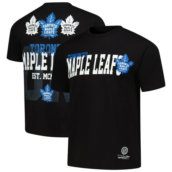 Men's Mitchell & Ness Black Toronto Maple Leafs Home T-Shirt