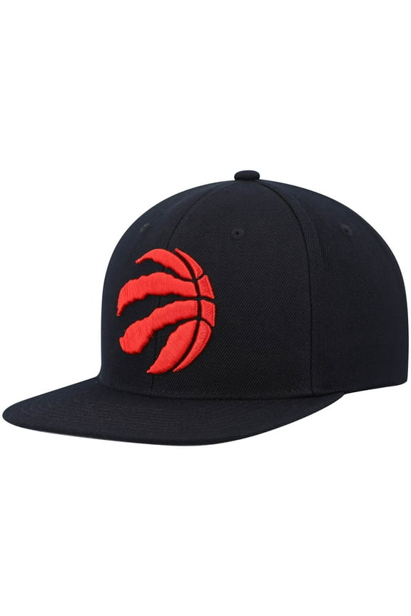 Men's Mitchell & Ness Black Toronto Raptors Ground 2.0 Snapback Hat