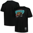 thumbnail image 1 of Men's Mitchell & Ness Black Vancouver Grizzlies Big & Tall Hardwood Classics Vintage Logo T-Shirt, 1 of 3