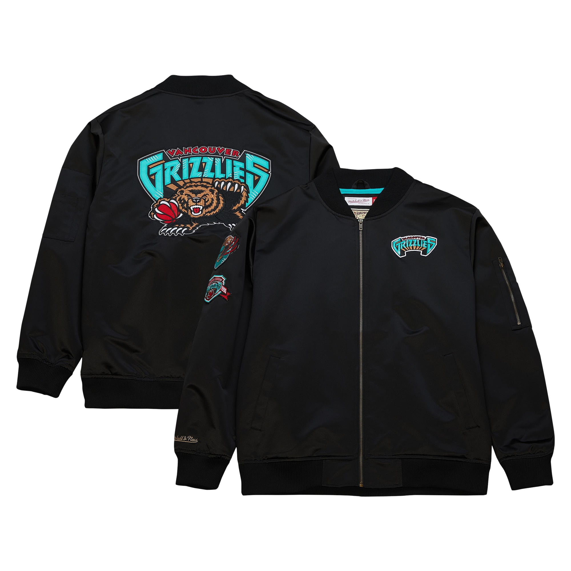 Men's Mitchell & Ness Black Vancouver Grizzlies Hardwood Classics ...