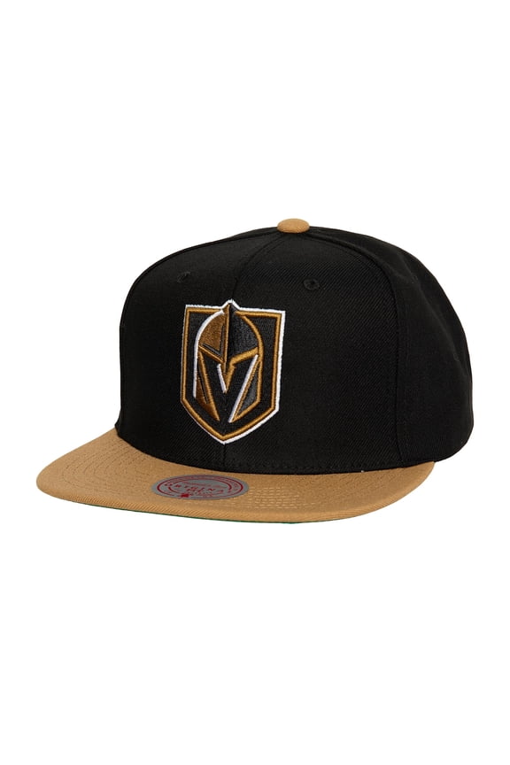 Men's Mitchell & Ness Black Vegas Golden Knights Core Team Ground 2.0 Snapback Hat