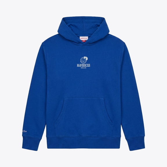 Men's Mitchell & Ness Blue Dallas Mavericks Core Fleece Hoodie