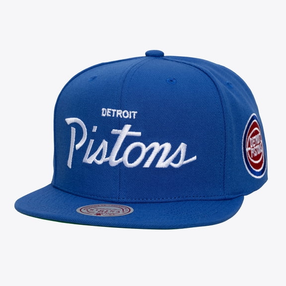 Men's Mitchell & Ness Blue Detroit Pistons Head Coach Snapback Hat