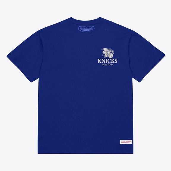 Men's Mitchell & Ness Blue New York Knicks Core Essentials T-Shirt