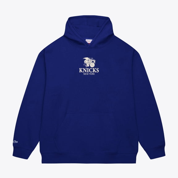 Men's Mitchell & Ness Blue New York Knicks Core Fleece Hoodie
