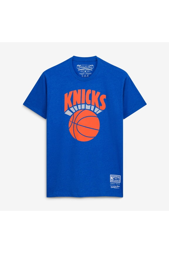 Men's Mitchell & Ness Heather Blue New York Knicks MVP T-Shirt