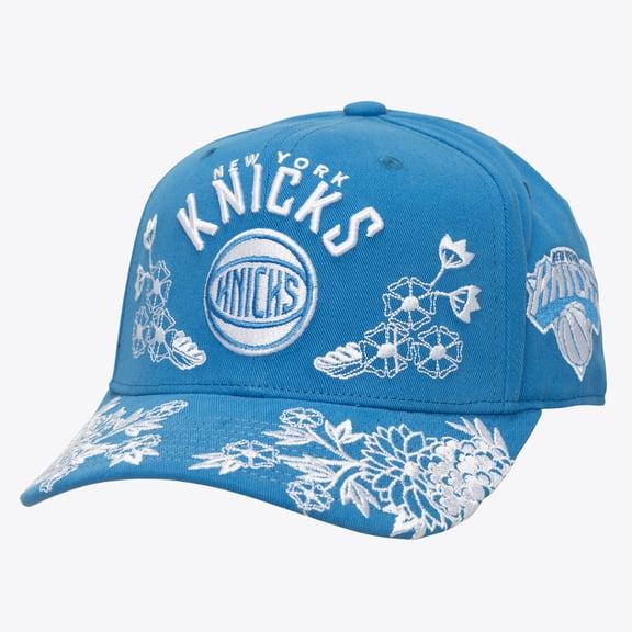 Men's Mitchell & Ness Blue New York Knicks Morning Haze Pro Crown Adjustable Hat