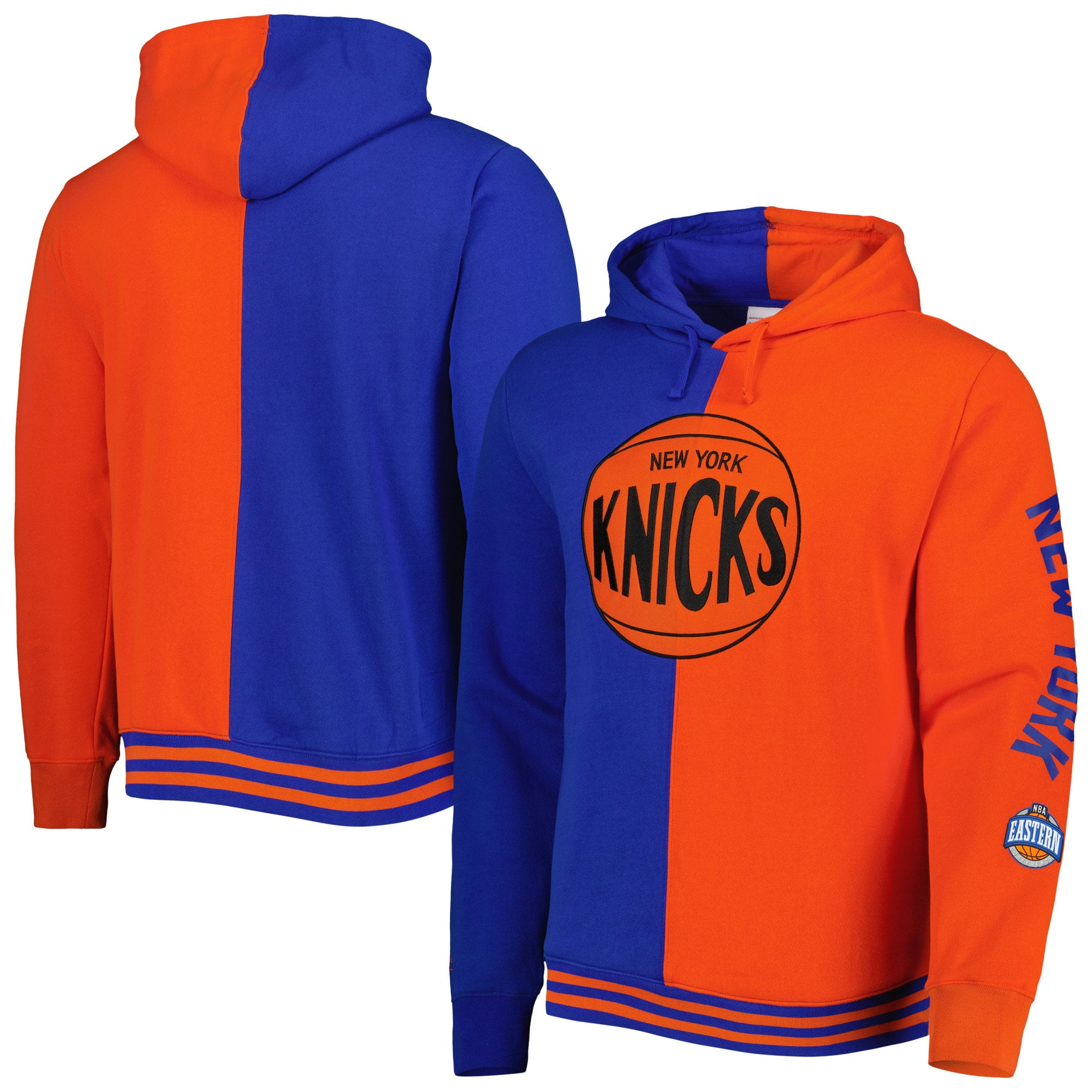Men's Mitchell & Ness Blue/Orange New York Knicks Hardwood