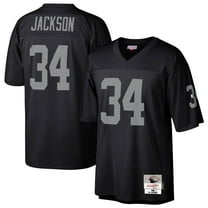 Men's Mitchell & Ness Bo Jackson Black Las Vegas Raiders Legacy Replica Jersey