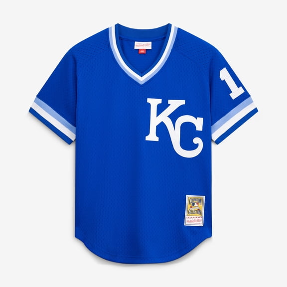 Men's Mitchell & Ness Bo Jackson Royal Kansas City Royals Authentic Batting Practice Jersey