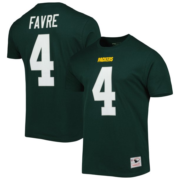 Men's Mitchell & Ness Brett Favre Green Green Bay Packers Retired