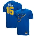 thumbnail image 1 of Men's Mitchell & Ness Brett Hull Blue St. Louis Blues  Name & Number T-Shirt, 1 of 3