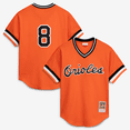 thumbnail image 1 of Men's Mitchell & Ness Cal Ripken Jr. Orange Baltimore Orioles Authentic Batting Practice Jersey, 1 of 7