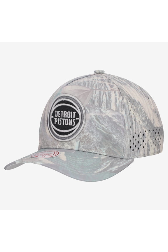 Men's Mitchell & Ness Camo Detroit Pistons Pro Pinch Adjustable Hat