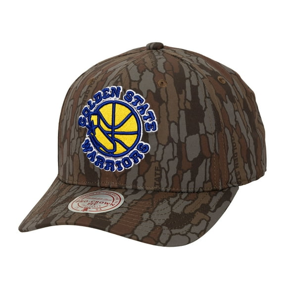 Men's Mitchell & Ness Camo Golden State Warriors Hidden Pro-Crown Adjustable Hat