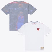 Mens Mitchell & Ness Carmelo Anthony White New York Knicks Hardwood Classics Player Sublimated T-Shirt