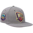 thumbnail image 1 of Men's Mitchell & Ness Charcoal New Jersey Nets Hardwood Classics 35 Years Carbon Cabernet Fitted Hat, 1 of 5