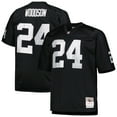 thumbnail image 1 of Men's Mitchell & Ness Charles Woodson Black Las Vegas Raiders Big & Tall 1998 Retired Player Replica Jersey, 1 of 3
