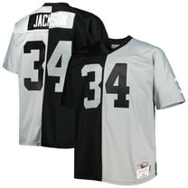 Men's Mitchell & Ness Charles Woodson Black/Silver Las Vegas Raiders 1998 Split Legacy Replica Jersey