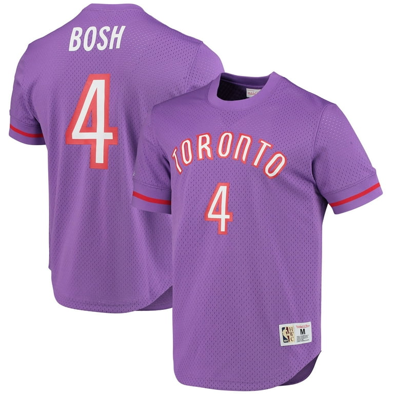 Men's Mitchell Ness Chris Bosh Purple Toronto Raptors 2003 Mesh