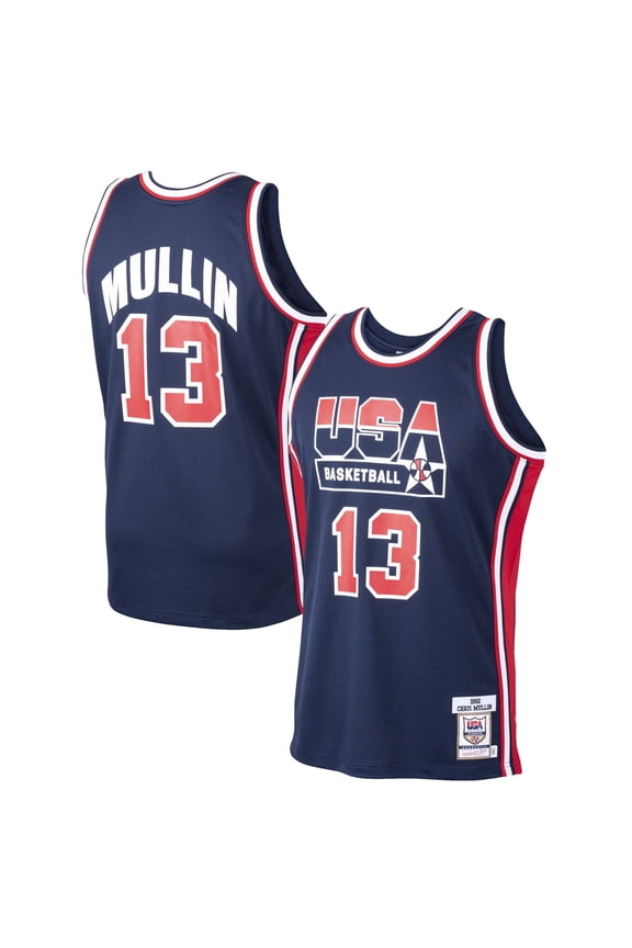 Men's Mitchell & Ness Chris Mullin Navy USA Basketball 1992 Dream Team Authentic Jersey