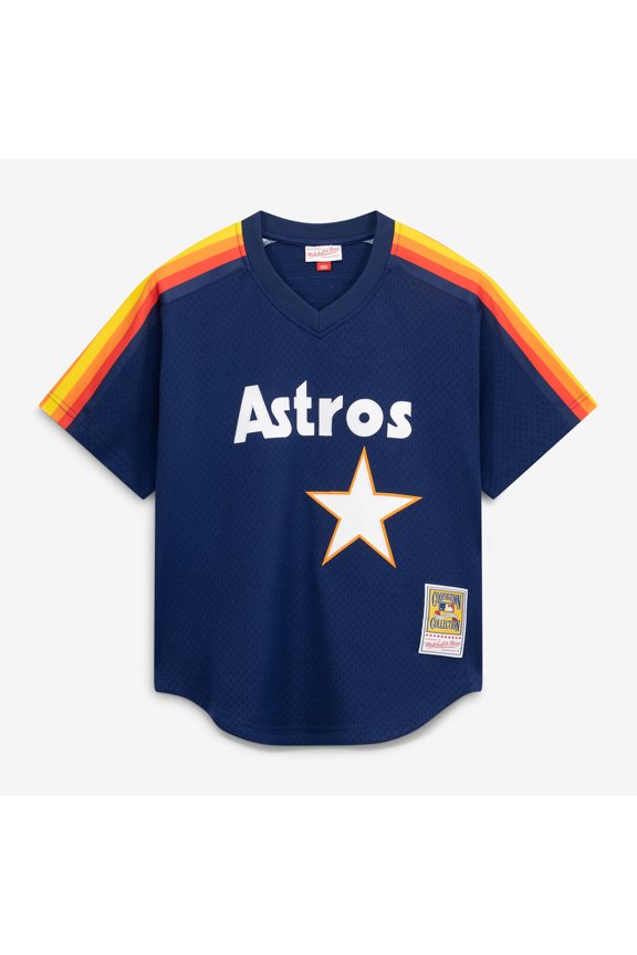 Men's Mitchell & Ness Craig Biggio Navy Houston Astros Authentic Batting Practice Jersey