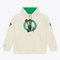 thumbnail image 1 of Men's Mitchell & Ness Cream Boston Celtics Hardwood Classics Chainstitch Premium Fleece Hoodie, 1 of 6
