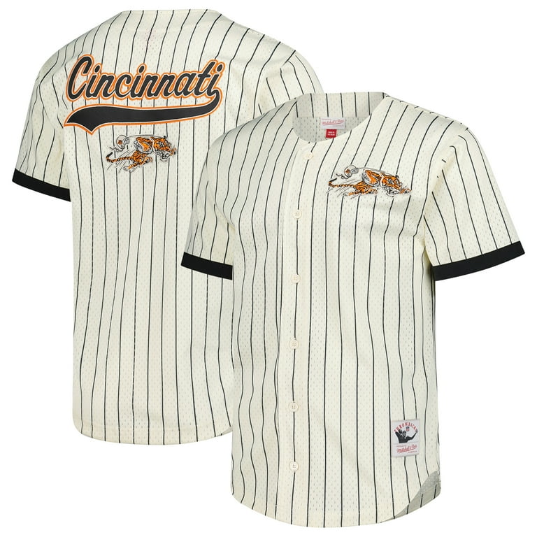 Men's-Mitchell Ness Cream Cincinnati Bengals Final Seconds
