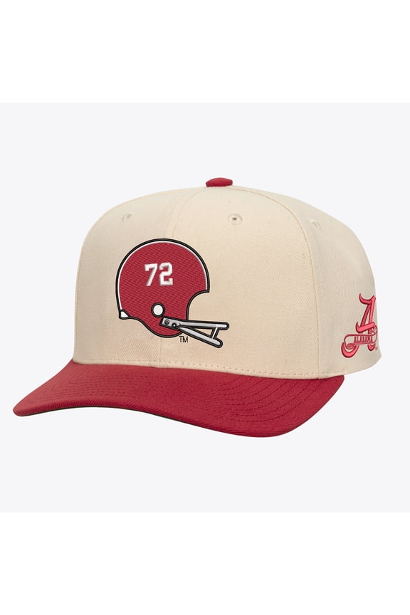 Men's Mitchell & Ness Cream/Crimson Alabama Crimson Tide Two-Tone Pro Crown Adjustable Hat