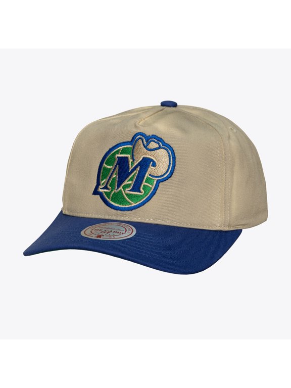 Men's Mitchell & Ness Cream Dallas Mavericks Hardwood Classics Retro Roots Snapback Hat