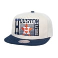 thumbnail image 1 of Men's Mitchell & Ness Cream Houston Astros Cooperstown Collection Speed Zone Snapback Hat, 1 of 4
