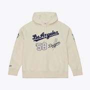 Mens Mitchell & Ness Cream Los Angeles Dodgers Yacht Rock Fleece Hoodie