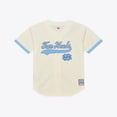 thumbnail image 1 of Men's Mitchell & Ness  Cream North Carolina Tar Heels Mesh Button-Up Batting Practice Baseball Jersey, 1 of 5