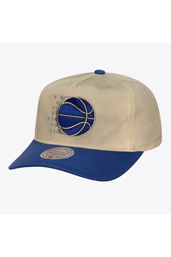 Men's Mitchell & Ness Cream Orlando Magic Hardwood Classics Retro Roots Snapback Hat
