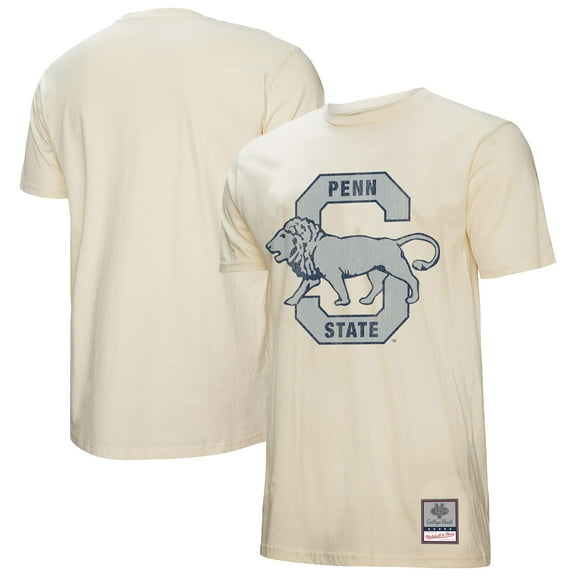 Men's Mitchell & Ness  Cream Penn State Nittany Lions Vintage Tone T-Shirt