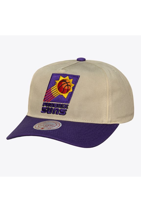 Men's Mitchell & Ness Cream Phoenix Suns Hardwood Classics Retro Roots Snapback Hat