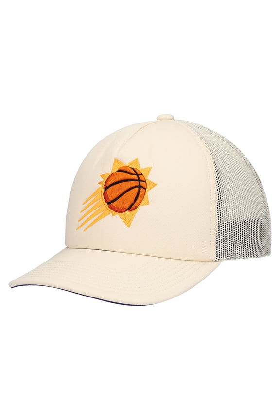 Men's Mitchell & Ness Cream Phoenix Suns Trucker Adjustable Hat