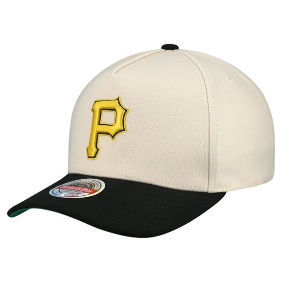 Men's Mitchell & Ness Cream Pittsburgh Pirates Stretch-Snapback Hat