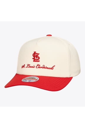 Men's Mitchell & Ness Cream/Red St. Louis Cardinals Flawless Stretch-Snapback Hat