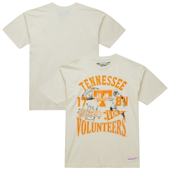 Men's Mitchell & Ness Cream Tennessee Volunteers Heritage Scholar T-Shirt