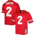 thumbnail image 1 of Men's Mitchell & Ness Cris Carter Scarlet Ohio State Buckeyes Authentic Jersey, 1 of 3