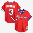 thumbnail image 1 of Men's Mitchell & Ness Dale Murphy Scarlet Atlanta Braves Authentic Batting Practice Jersey, 1 of 7