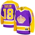 thumbnail image 1 of Men's Mitchell & Ness Dave Taylor Purple Los Angeles Kings  1980/81 Blue Line Player Jersey, 1 of 5