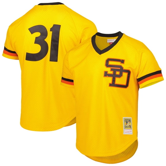 Men's Mitchell & Ness Dave Winfield Gold San Diego Padres Authentic Batting Practice Jersey