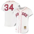 thumbnail image 1 of Men's Mitchell & Ness David Ortiz White Boston Red Sox 2004 Cooperstown Collection Home Authentic Jersey, 1 of 3