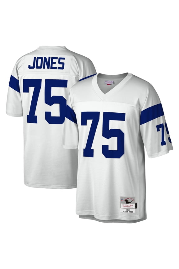 Men's Mitchell & Ness Deacon Jones White Los Angeles Rams Legacy Replica Jersey
